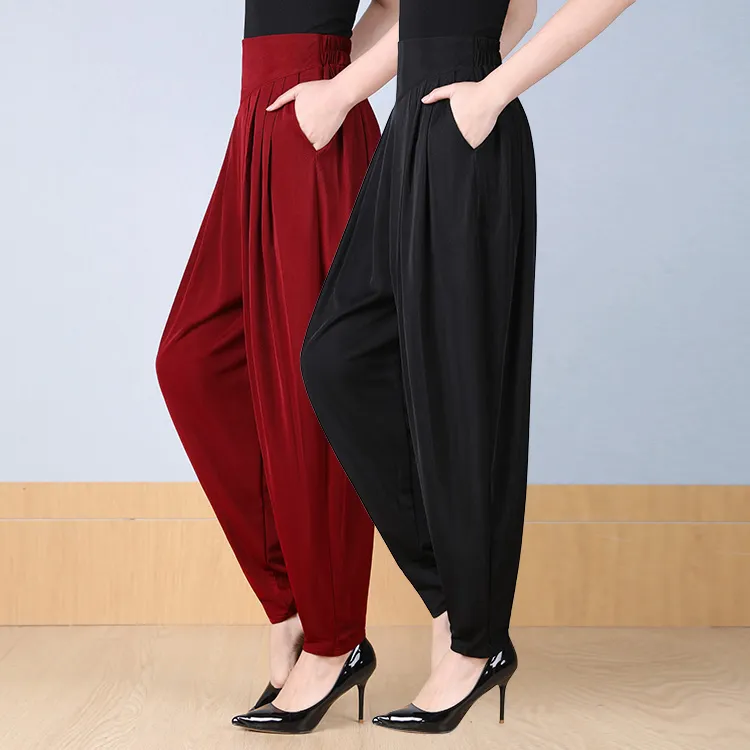 秋冬夏季大码宽松显瘦萝卜裤阔腿裤哈伦裤哈伦裤女款爆款2025新款