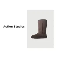 Action Studios 【栗子鞋】冬季新款长筒时尚保暖高帮雪地靴8765