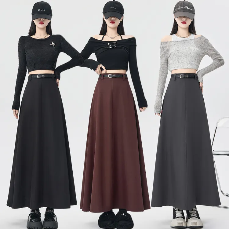 大码春秋气质西装百褶半身裙女秋冬新款半身裙大码胖mm显瘦遮肉
