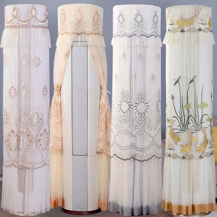 圆柱立式空调防尘罩开机不取3匹柜式品牌通用圆形柜机空调套新款商品图