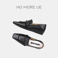 NO MORE LIE/直述乐福鞋柔软踩跟包跟内增高小众设计
