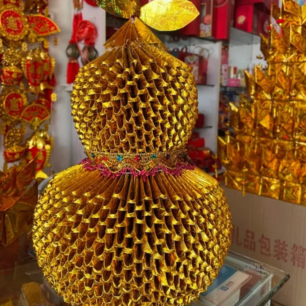 半成品包邮金葫芦彩色葫芦三角片20宽×45厘米高