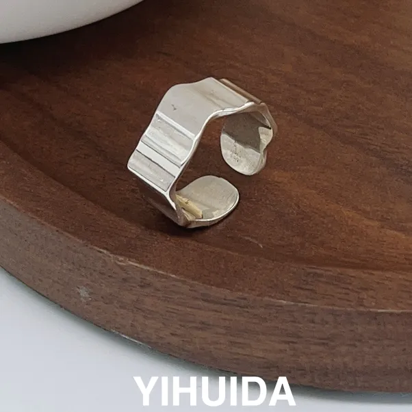 925银戒指 【小情书】尾戒素圈时尚百搭设计师款2025年新款036