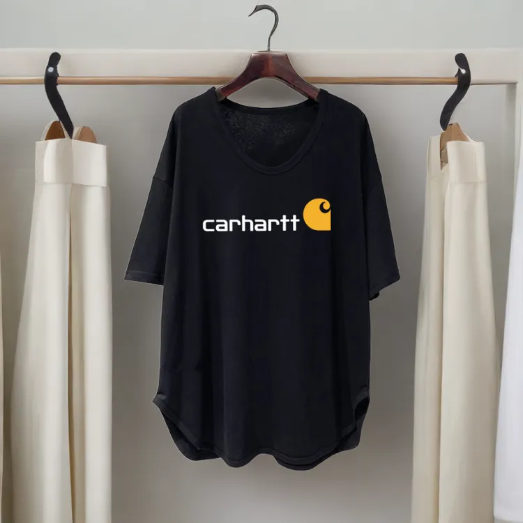 胖妹妹女士短袖T桖2024夏季新款小个子宽松印花上衣休闲运动短袖