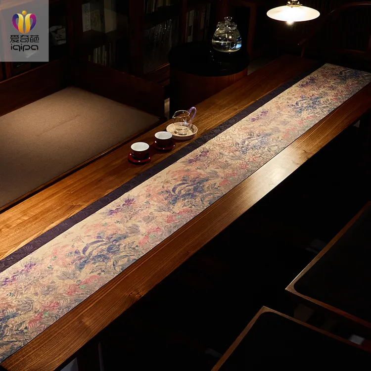 爱奇葩原创设计师联名花间梦辞高端桌旗防水茶席茶桌茶席茶桌垫布