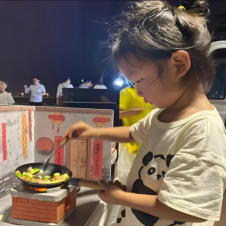 儿童生日礼物儿童真煮迷你小厨房灶锅过家家女孩玩具真实做饭朋友