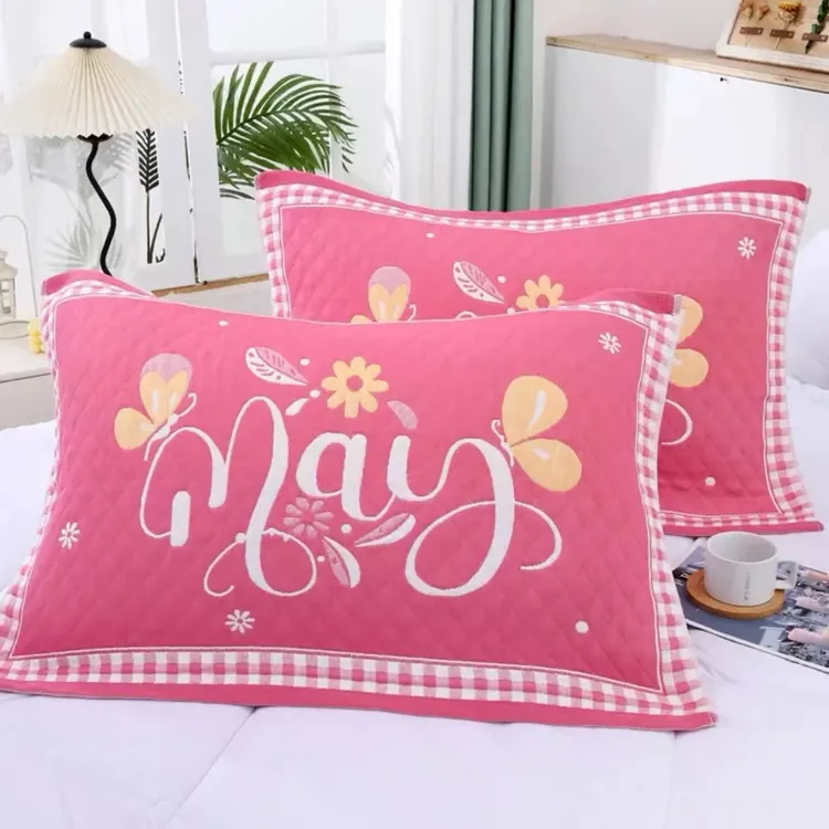 新款加厚成人枕巾一对装52*78高档柔软透气吸汗枕头巾成人情侣家