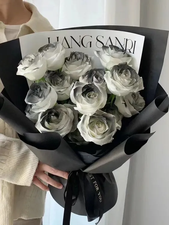 【飓风勇士】黑玫瑰男生闺蜜潮酷黑骑士鲜花生日礼物同城花店配送ZB