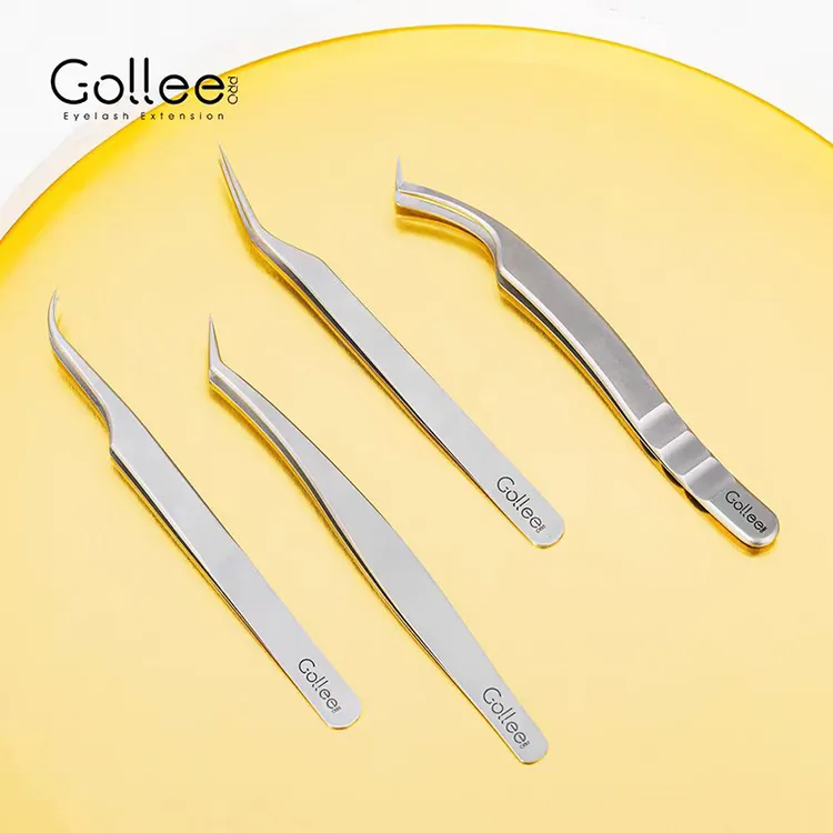 古梨gollee嫁接睫毛镊子美睫店美睫师专用镊子高精密夹子开花工具