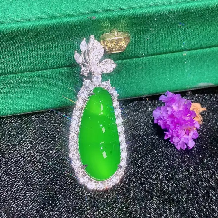 吊坠925银 富婆奢享会，经典银镶K金工艺，四季豆吊坠，高品质福利款