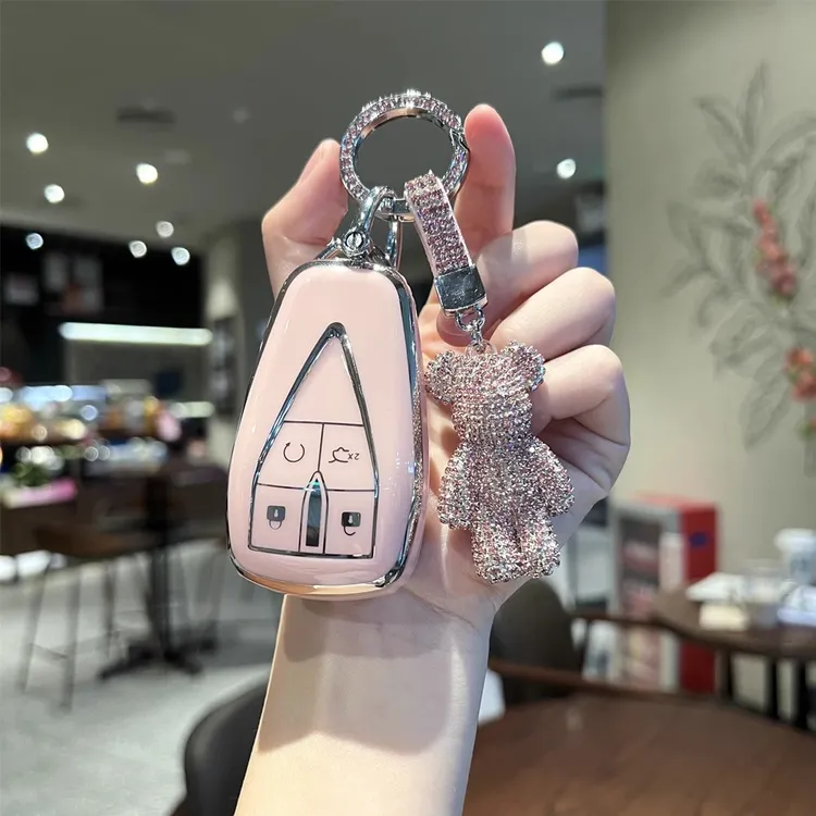 适用23款长安cs75plus钥匙套cs55高档cs35车lumin扣Univ壳unit女