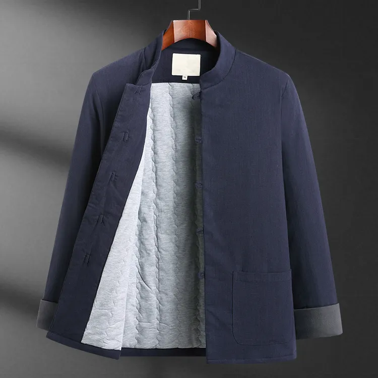 冬季棉衣男款唐装加厚保暖棉袄外套中国风新中式复古棉服爸爸冬装