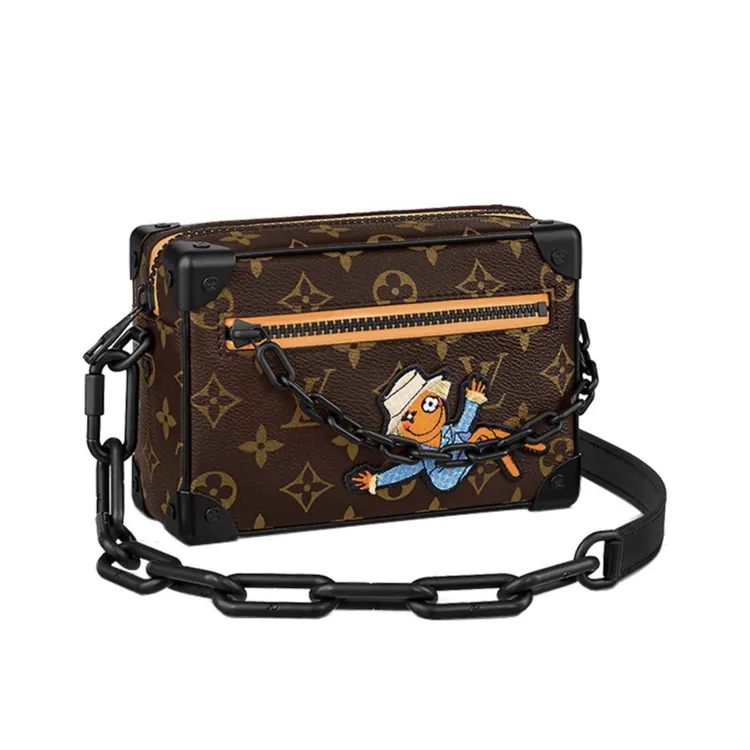 95新 LouisVuitton/路易威登 LV/稻草人SOFT TRUNK盒子包/斜挎包