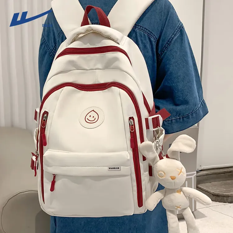 回力双肩包女大容量初中高中生书包时尚潮流学院风包包大学生背包