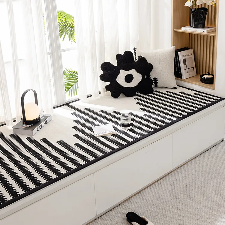 飘窗垫轻奢高级雪尼尔窗台垫2025新款防滑阳台垫网红坐垫沙发垫