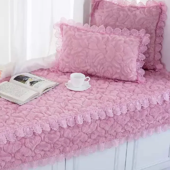 飘窗垫窗台垫ins风简约新款网红玫瑰绒可机洗毛绒冬季卧室阳台垫