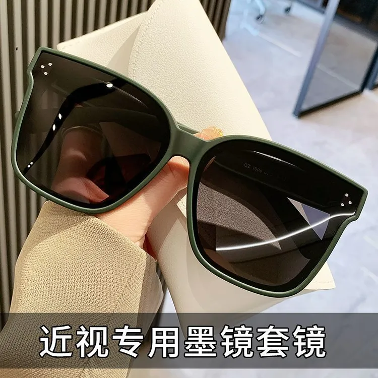2025新款偏光太阳眼镜墨镜套镜女男可套近视眼镜叠戴开车专用夏季