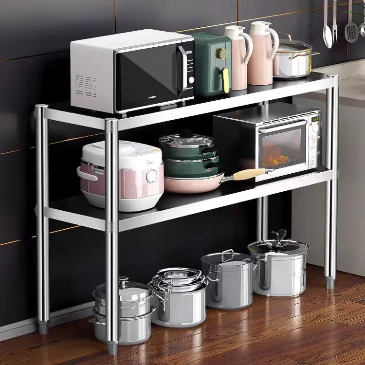 家用架子收纳架落地卫生间收纳厨房不锈钢置物架储物架整理架多层