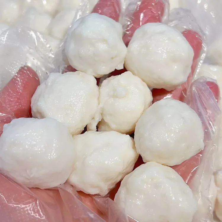 牧渔人家潮汕特色美食手打墨鱼丸500g