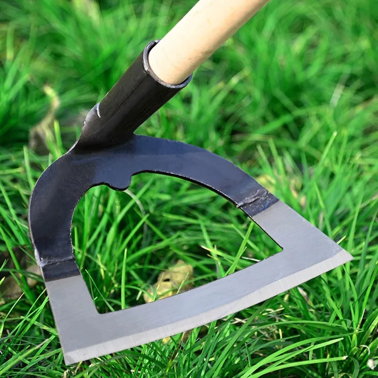 空心锄头农用锄草开荒专用除草工具锰钢种菜松土大号加厚锋利户外