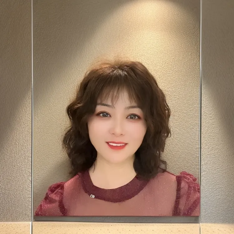 蛋卷假发女短发气质蓬松全真发发片头套遮白发显年轻