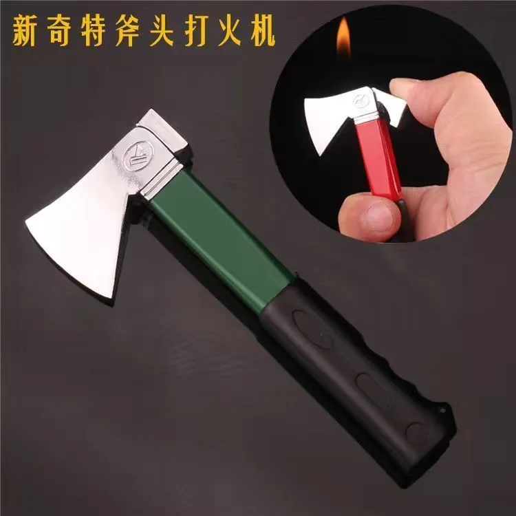 （百变火机）斧头奇葩打火机迷你模型摆件个性防风可爱送潮玩有趣