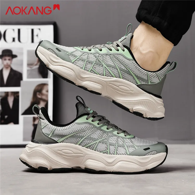 Aokang/奥康官方旗舰官网正品男鞋春夏透气老爹鞋休闲跑步运动鞋商品图