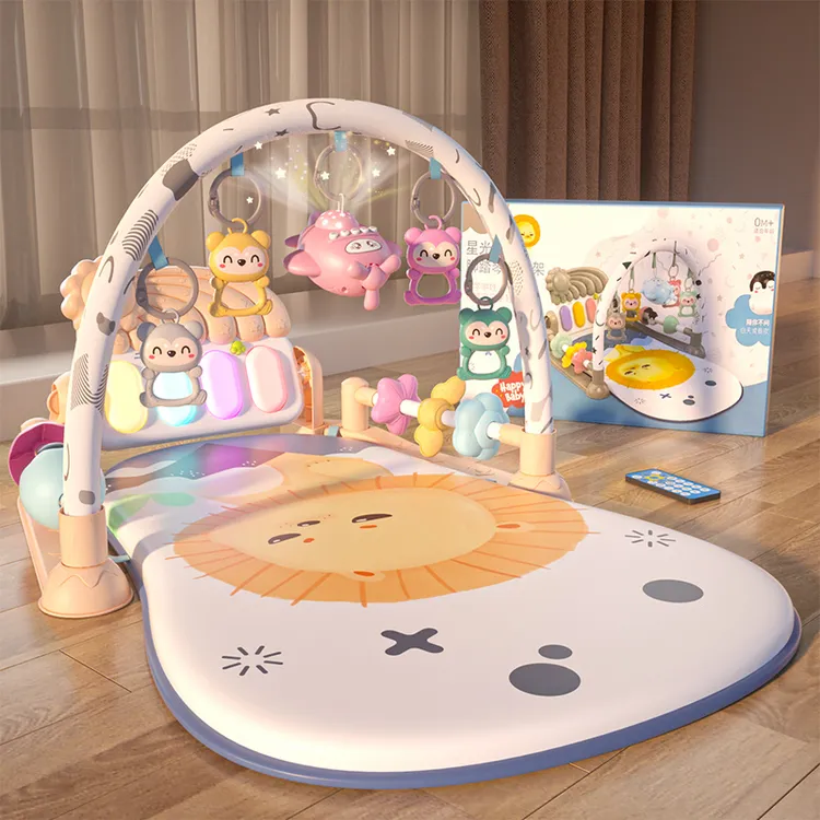 婴儿玩具健身架0一1岁宝宝脚踏钢琴3到6个月新生幼儿早教哄娃神器