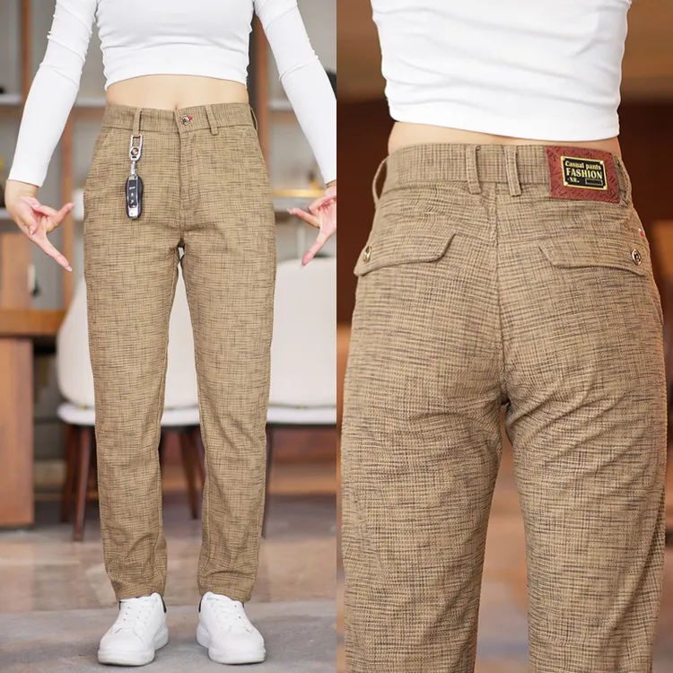 2023秋冬新款轻奢男士休闲长裤潮流商务百搭直筒总裁裤