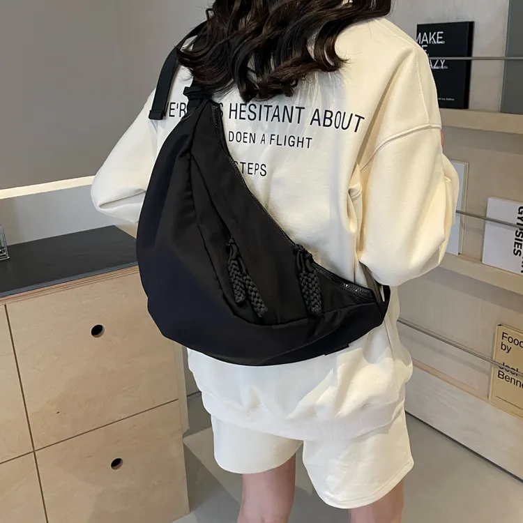 原创个性饺子包包女包斜挎包学生大容量单肩韩版百搭简约新款定制