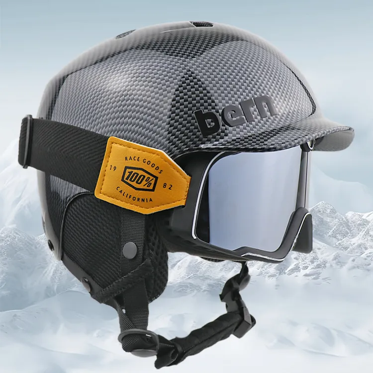 Bern同款滑雪头盔男单双板专业滑雪装备护具女保暖防撞新雪盔雪帽