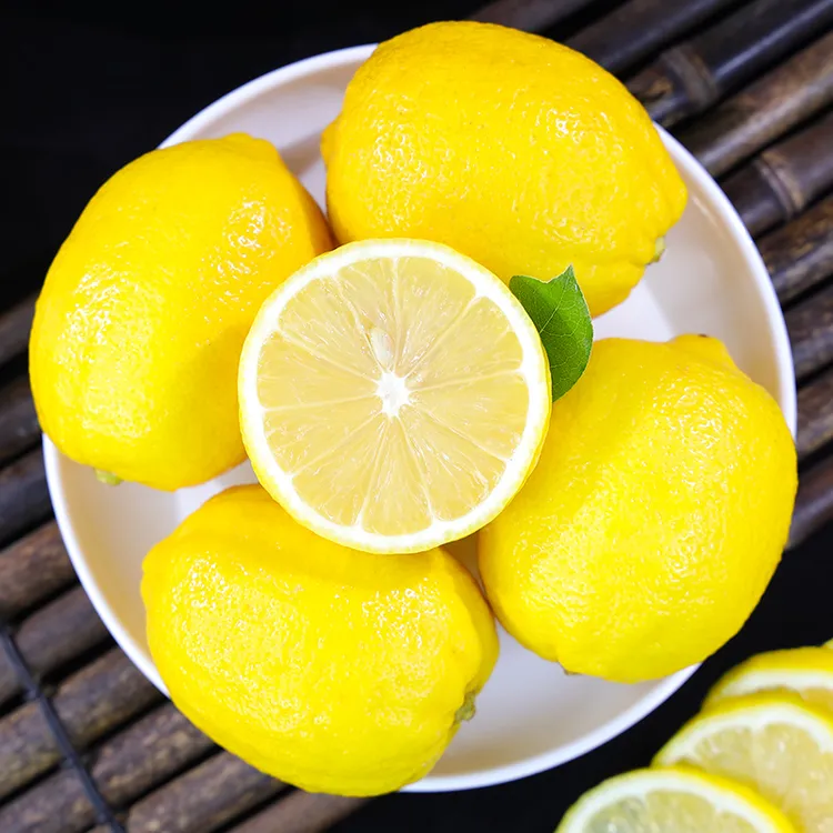 自然搭档 四川安岳柠檬新鲜黄柠檬5-8枚装单果70-100g酸爽多汁