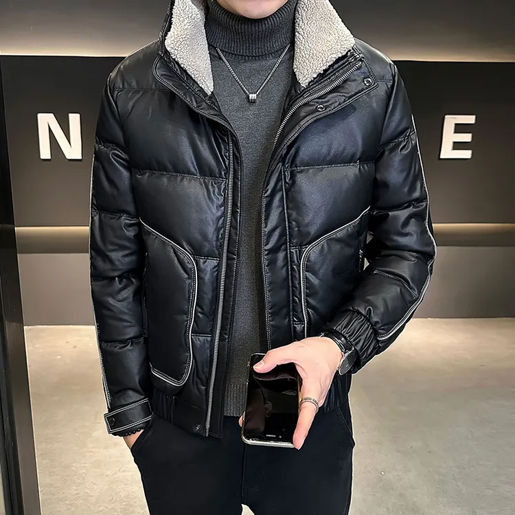 新款冬季韩版加厚棉服男士男款工装毛领大口袋棉衣潮牌百搭外套