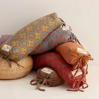 【荞麦枕】全棉色织双层纱荞麦枕 糖果枕芯枕头