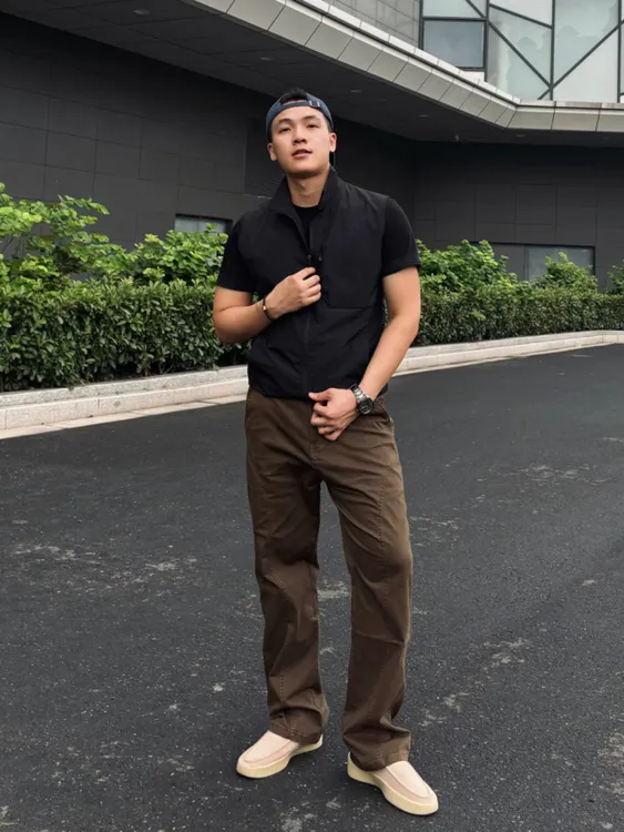 SOS美式微弹拼接战术工装裤弯刀立裁直筒休闲裤显瘦百搭基础长裤