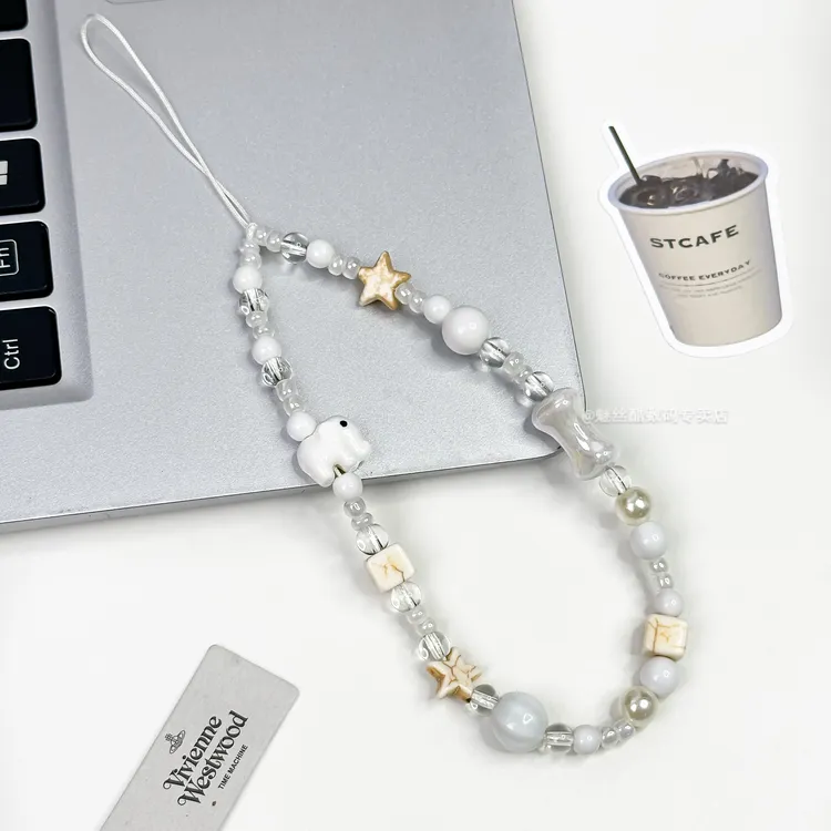 动物大象手机链ccd相机挂绳短款通用百搭手工diy明星同款明星同款