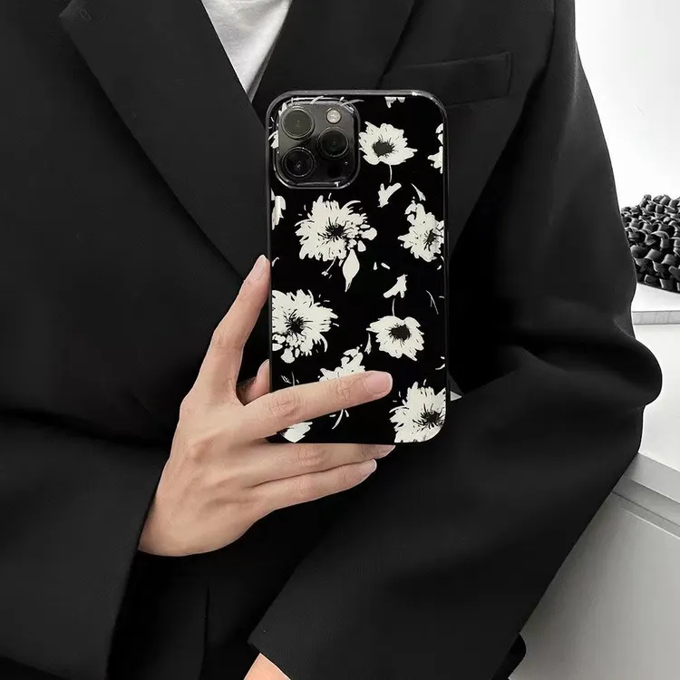 小众冷淡风碎花xr适用苹果14手机壳iPhone13promax适用12女11潮7/