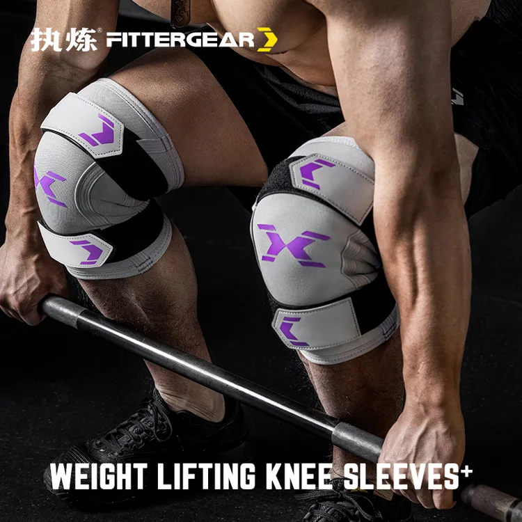 FITTERGEAR执炼健身护膝男深蹲器械加压绑带健美力量举练腿套筒