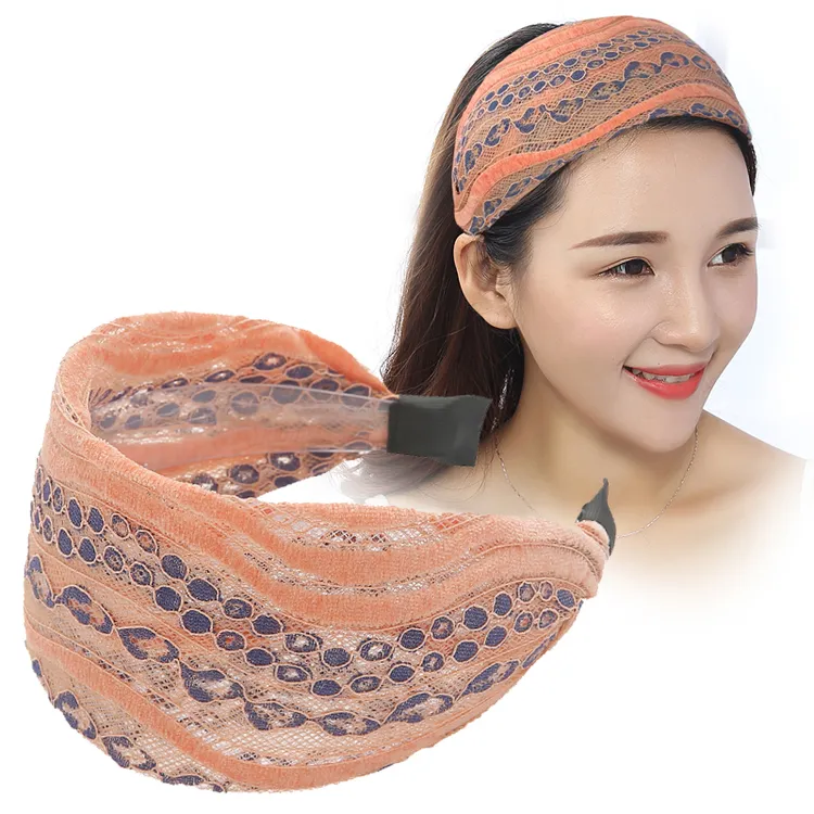 时尚宽边发箍盖碎发遮白发神器压发洗脸头箍带齿防滑发卡加宽头饰