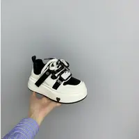 【黑桃A】设计师款小众时尚厚底韩版圆头系带百搭板鞋休闲鞋