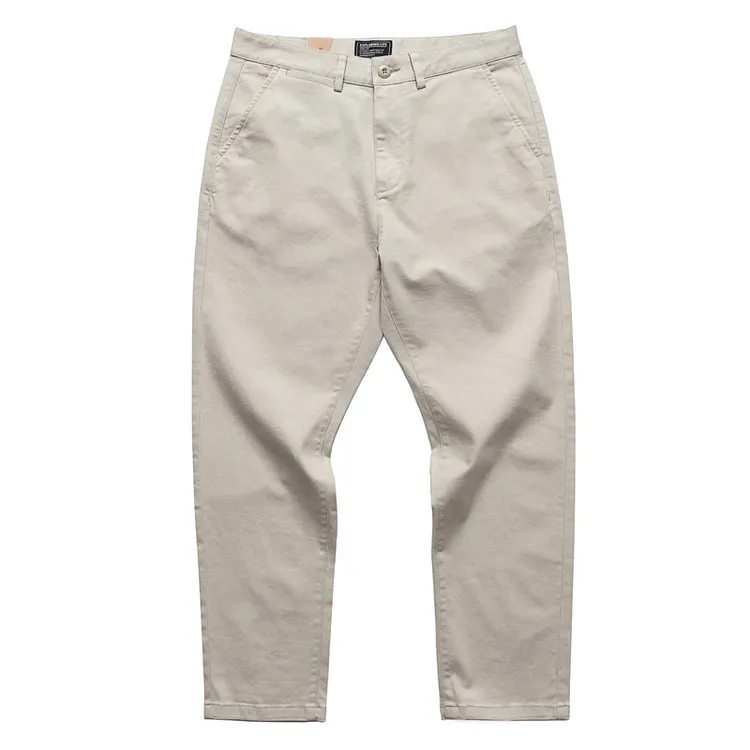 85348秋冬新款弹力直筒裤男士男款休闲裤高级感宽松百搭长裤