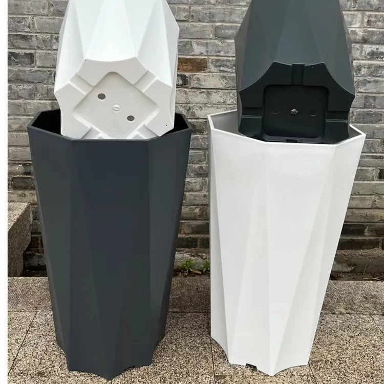 家用树脂花盆客厅办公室发财树天堂鸟散尾葵龟背竹花卉特大号园艺