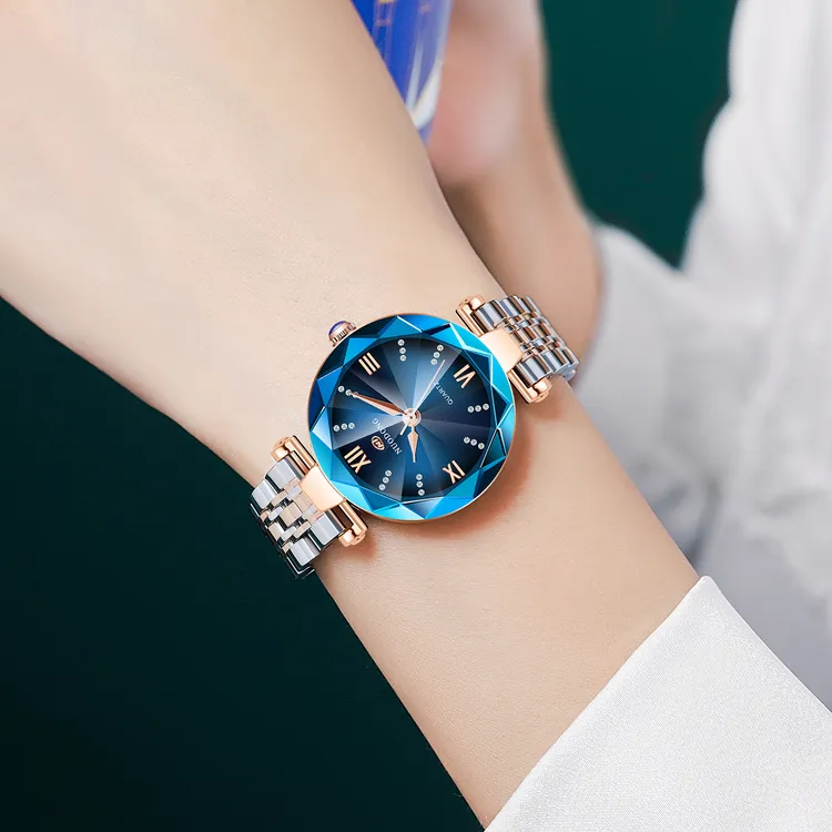 诺动新款花瓣型女士腕表百搭防水女式手表气质时尚手表2024新款