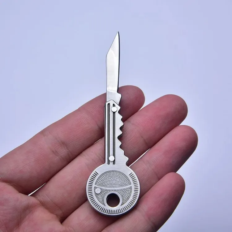 钥匙扣小刀可折叠随身迷你挂件袖珍edc工具不锈钢开箱拆快递小刀