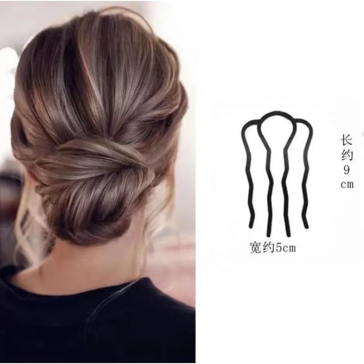 诗泊雅主播同款四齿盘发工具发簪