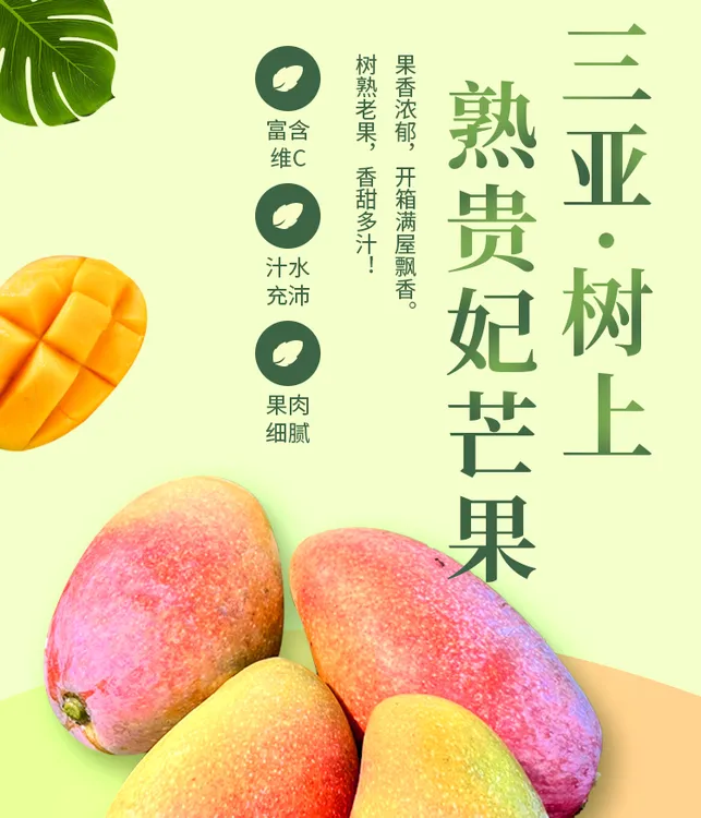 三亚树熟精品贵妃芒果