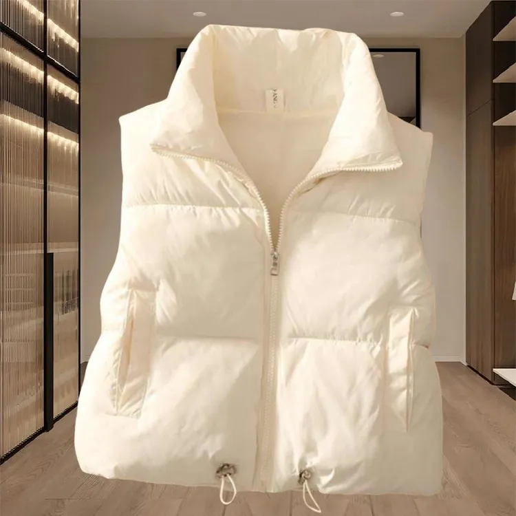 短款面包棉服外套女小个子棉服马甲冬新款百搭保暖马夹坎肩背心