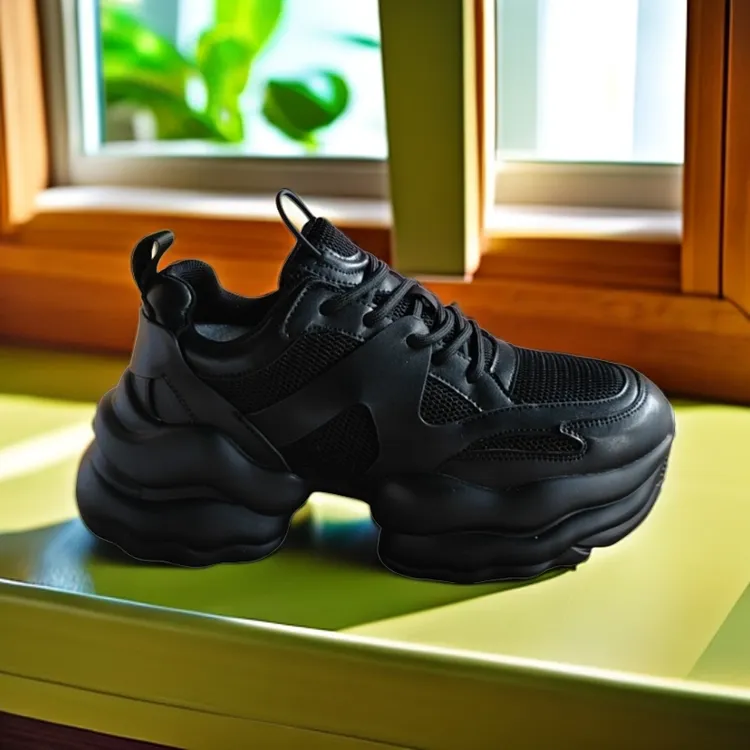 赵露思同款73%椰椰奶冻运动鞋女2024网透气厚底女鞋久走不累脚