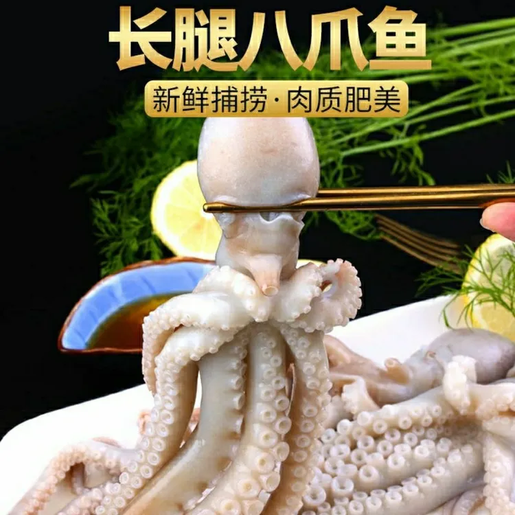 长腿八爪鱼 500g*2袋 到手2斤 一袋3到6条生鲜京东发货D