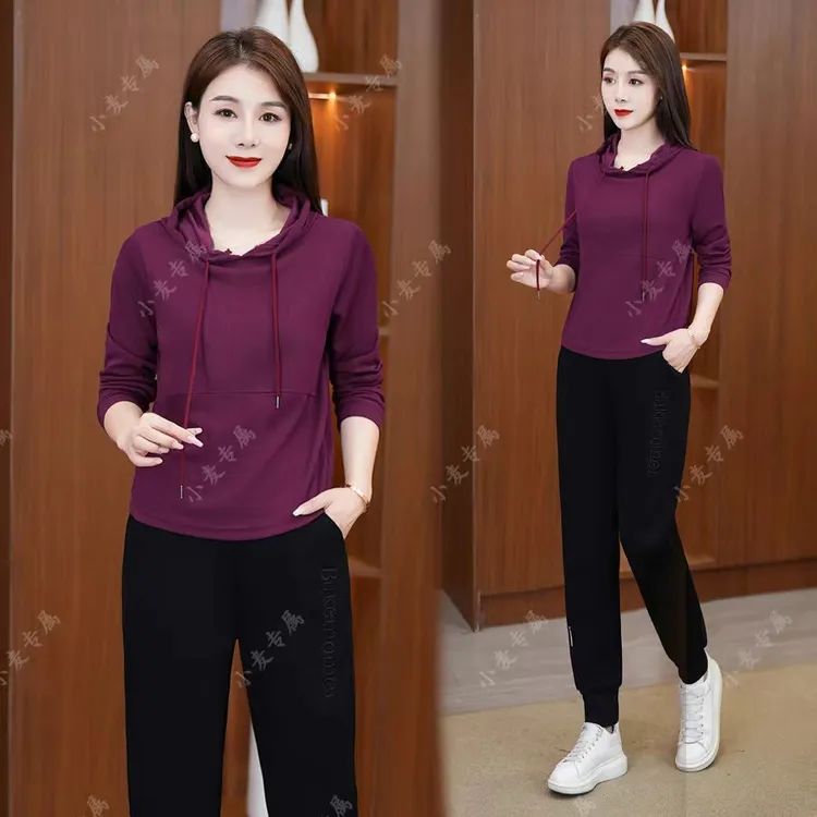 秋季薄款连帽卫衣女长袖百搭上衣女